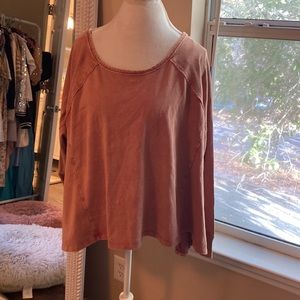 Free People Rust Sweatshirt